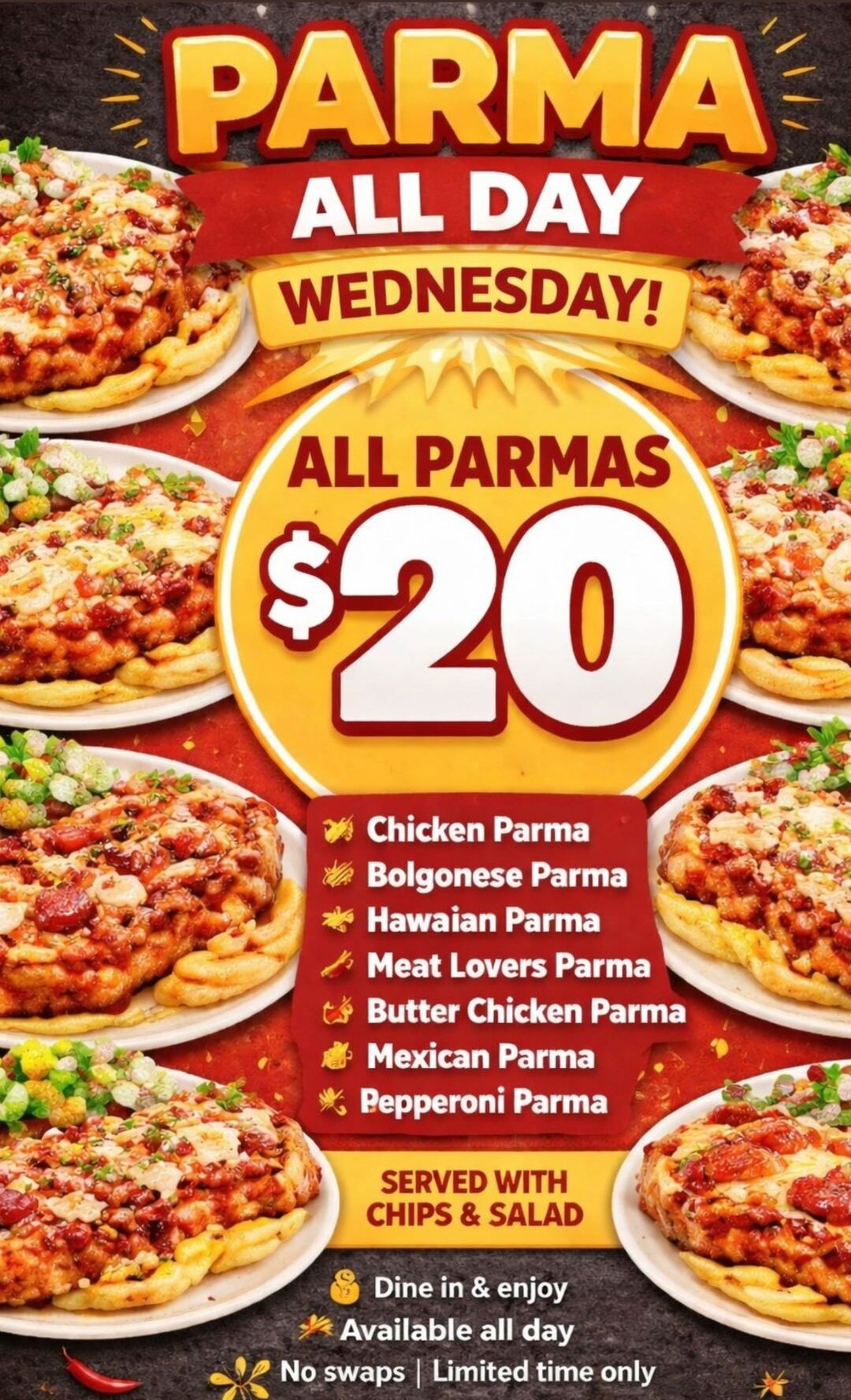 Parma All-Day Wednesday