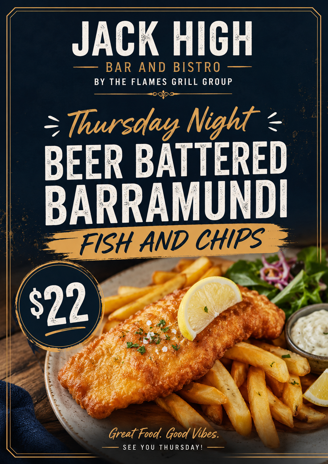 Beer Battered Barramundi